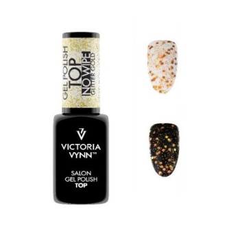 Victoria Vynn - Gel Polish Top No Wipe glitter gold - 8ml