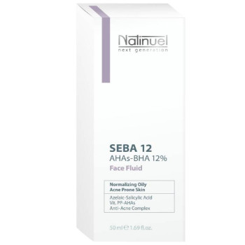 Natinuel - Seba Fluid12 skóra tłusta - fluid normalizujący AHAs-BHA 12% - 50ml