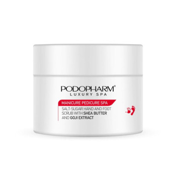 Podopharm - Peeling solno-cukrowy do dłoni i stóp z masłem Shea i Goji - 600g