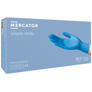 MERCATOR - rękawice SIMPLE nitrile - M