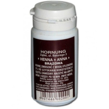 Hornung - Henna ANNA brązowa pojemnik 50g