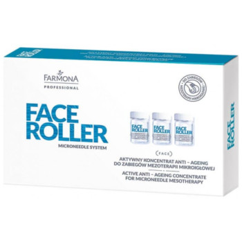 Farmona - FACE ROLLER - Aktywny koncentrator anti-ageing do zabiegów mezoterapii mikroigłowej 5x5ml