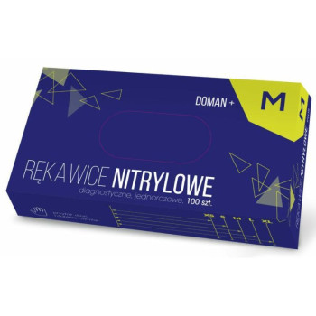 Doman-PLUS (3,5g) rękawice Nitryl M 100szt