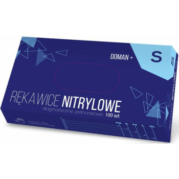 Doman-PLUS (3,5g) rękawice Nitryl S 100szt