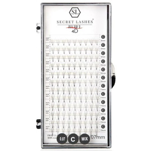 Secret Lashes - rebel 4D C 0,07 10mm