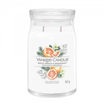 Yankee Candle - SIGNATURE Duża White Spruce & Grapefruit