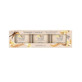 Yankee Candle - VANILLA CREME BRULEE świece mini - 3 pack