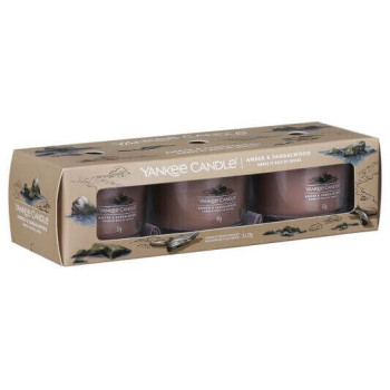 Yankee Candle - świece mini - 3 pack Amber & Sandalwood