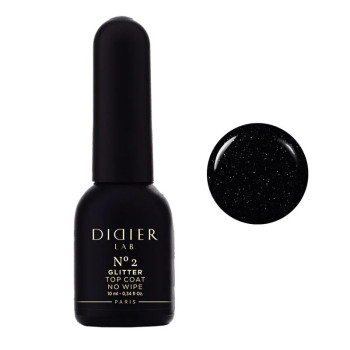 Didier Lab - Glitter Top Coat No Wipe No2 10ml