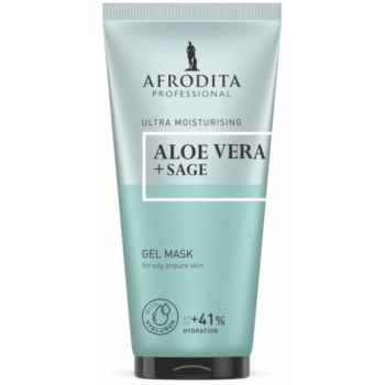 Afrodita - Maska Aloe Vera + Szałwia 200ml żelowa, cera tłusta