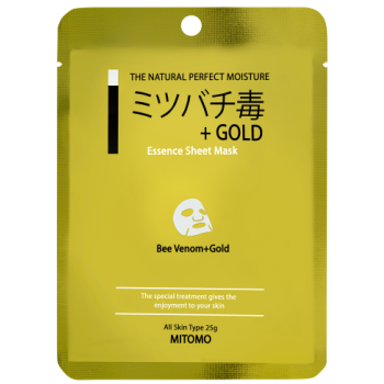 Mitomo - Maska Premium złoto + jad pszczeli