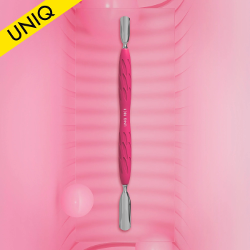 Staleks - Kopytko do manicure Gummy z silikonową rękojeścią UNIQ 10 TYPE 1 (popychacz szeroki zaokrąglony i popychacz wąski)