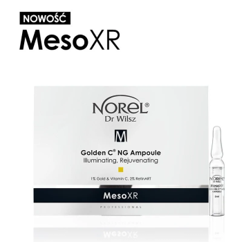 Norel - MesoXR - Golden C® NG Ampułka rozświetlająca i odmładzająca 5x3ml