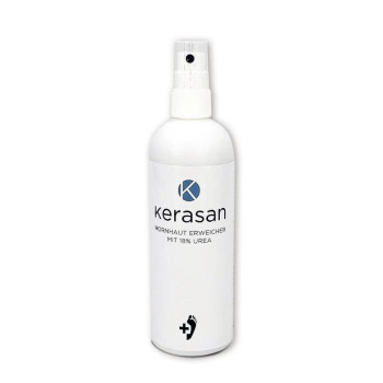 Kerasan Forte Spray 200ml 18% mocznika profesjonalny płyn do zmiękczania zrogowaciałego naskórka