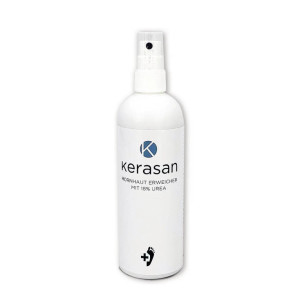 Kerasan Forte Spray 200ml 18% mocznika profesjonalny płyn do zmiękczania zrogowaciałego naskórka