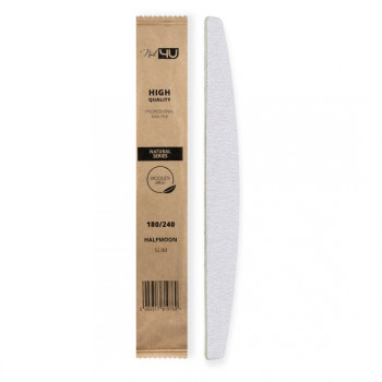 Nail4U - Pilnik Slim NATURAL łódka 180/240 (komplet 50 sztuk)