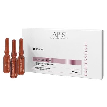 APIS - ROSACEA-STOP - INTENSYWNIE WZMACNIAJĄCE I ŁAGODZĄCE AMPUŁKI 10x3ml