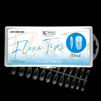 NC Nails Company - Flexi Form OVAL tipsy 240szt