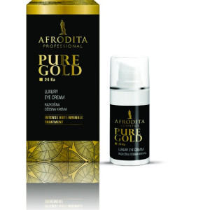 Afrodita Kozmetika - PURE GOLD - Krem pod oczy rozświetlający ze złotem - 15ml