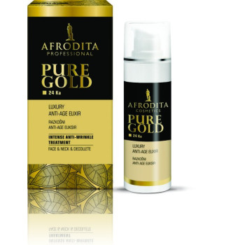 Afrodita Kozmetika - PURE GOLD - Eliksir rozświetlający do twarzy z czystym złotem - 30ml