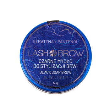 Lash Brow - Mydło koloryzujące do stylizacji brwi Keratyna + Pantenol Czarne Mydło