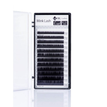 Secret Lashes - Rzęsy Flat MINK C 0,15 MIX