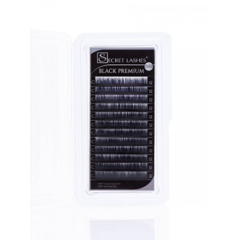 Secret Lashes - rzęsy Black Premium C 0,05 mix