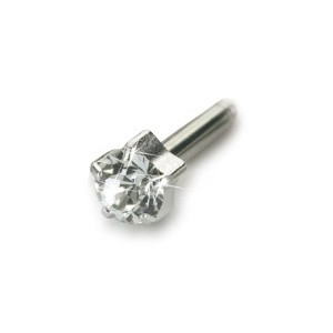 Blomdahl - Kolczyki - Srebrny Tytan Medyczny - Tiffany 4 mm Crystal 1szt.