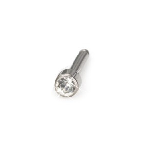 Blomdahl - Kolczyki - Naturalny Tytan Medyczny - Mini Bezel 3 mm Crystal 1szt.