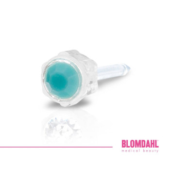 Blomdahl - Turquoise 4 mm - Plastik medyczny 1szt.