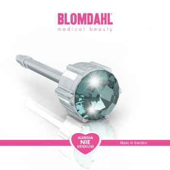 Blomdahl - Plastik medyczny - Aquamarine 4 mm SFJ 1szt.