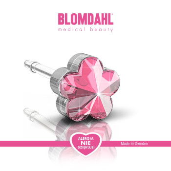 Blomdahl - Plastik medyczny - Flower Light Rose 6 mm SFJ 1szt.