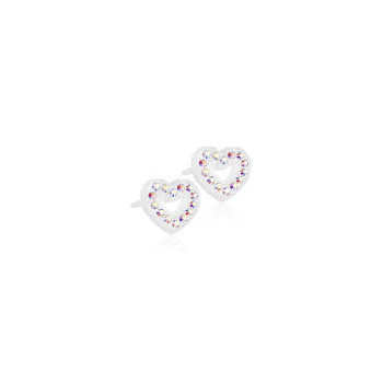 Blomdahl - MP B Heart Hollow 10mm Rainbow D