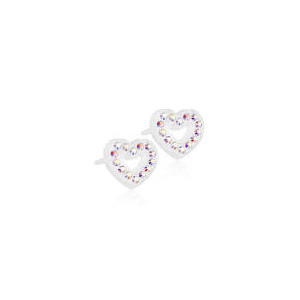 Blomdahl - MP B Heart Hollow 10mm Rainbow D