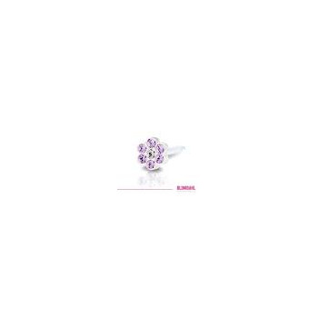 Blomdahl - MP Daisy 5mm Violet/Crystal  (B)