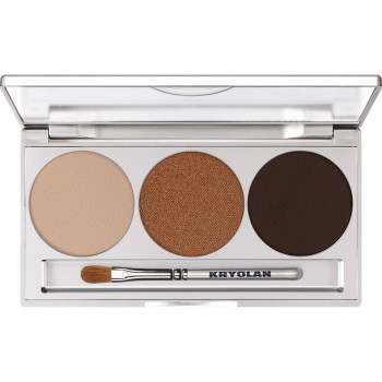 Kryolan - Eye Shadow Smokey Collection - Paleta Cieni Do Powiek 3 Kolorów - 7,5g