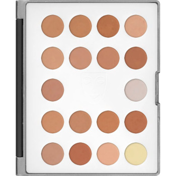 Kryolan - Ultra Foundation Palette - Minipaleta Podkładów Kryjących - 18 Kolorów