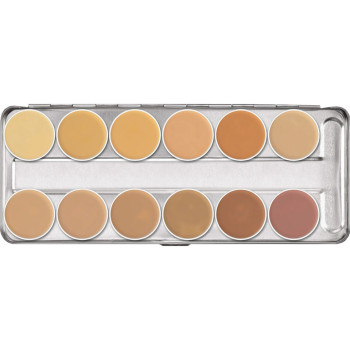 Kryolan - Dermacolor Camouflage Creme - Paleta Kamuflaży 12 Kolorów - 40g