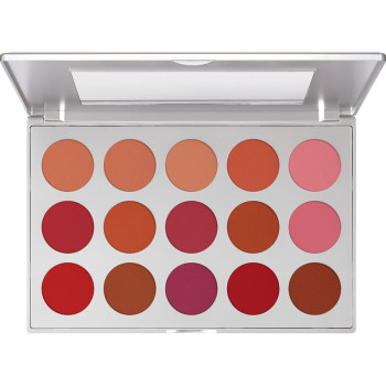 Kryolan - Professional Blusher Set - Paleta Róży Do Policzków 15 Kolorów - 37,5g