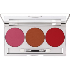 Kryolan - Professional Trio Blusher Palette Set - Paleta Róży Do Policzków 3 Kolory - 7,5g