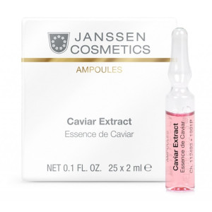 Janssen - Ampułki - Caviar Extract - Luksusowa Pielęgnacja dla każdego rodaju cery - 25x2ml