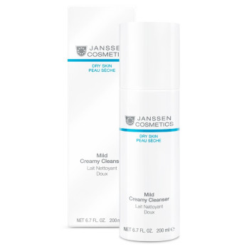 Janssen - DRY SKIN - Mild Creamy Cleanser - delikatna emulsja oczyszczająca - 200ml