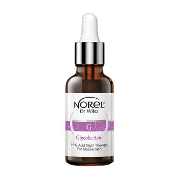 NOREL - GLYCOLIC ACID - KURACJA KWASOWA 15% NA NOC DLA CERY DOJRZAŁEJ 30ML DA156