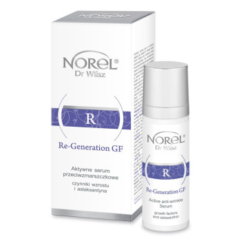 Norel - Re-Generation GF Aktywne serum przeciwzmarszczkowe czynniki wzrostu i astaksantyna - 30ml