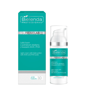 BIELENDA PROFESSIONAL - SUPREMELAB ACID FUSION 3.0 - LEKKI KREM O POTRÓJNYM DZIAŁANIU Z KWASAMI AHA I PHA 50 ML