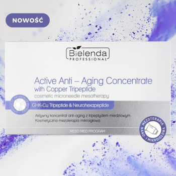 Bielenda Professional - MESO MED PROGRAM - Aktywny koncentrat anti-aging z tripeptydem miedziowym 10 x 3 ml