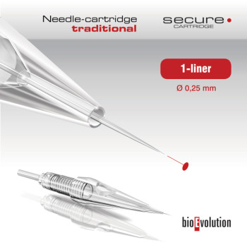 Bioevolution - igła 1-Liner 0,25 secure