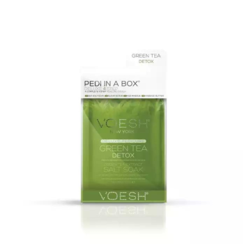 VOESH - Green Tea Detox Pedi In A Box Deluxe Zestaw Do Pedicure 4 Kroki