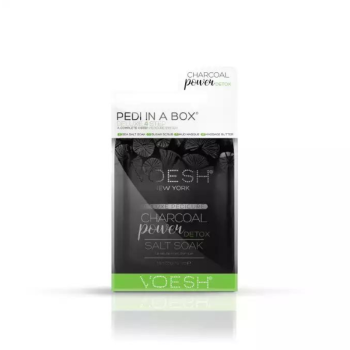 VOESH -  Charcoal Power Detox Pedi In A Box Deluxe Zestaw Do Pedicure 4 Kroki