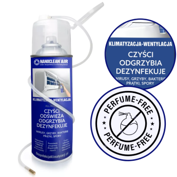 NanoClean Air - wirusobójczy, biobójczy i dezynfekujący spray - 400ml